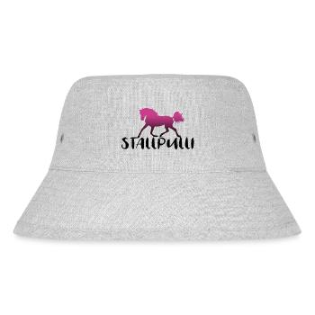 Stallpulli Pferd Reiten Reiterhof Stall Geschenk - Stanley/Stella recycelter Bucket Hat - Grau meliert - Vorne