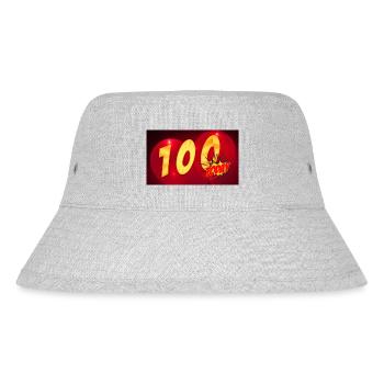 Geburtstag 100. Heute - Stanley/Stella recycelter Bucket Hat - Grau meliert - Vorne