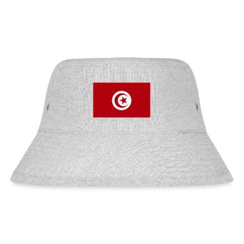 Tunisie Drapeau - Bob recyclé Stanley/Stella - gris chiné - Devant