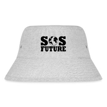 Sos future - Stanley/Stella recycelter Bucket Hat - Grau meliert - Vorne