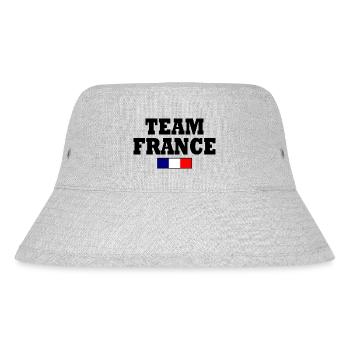 Team france - Stanley/Stella recycelter Bucket Hat - Grau meliert - Vorne