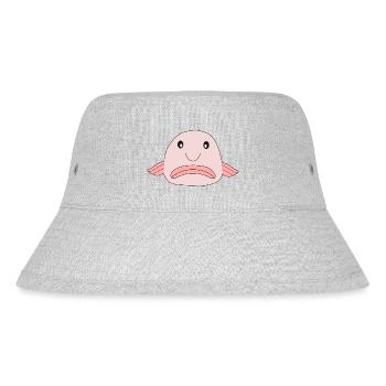 Blobfisch Fisch Comic hässlicher Fisch - Stanley/Stella recycelter Bucket Hat - Grau meliert - Vorne