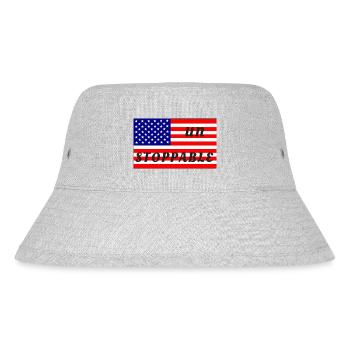 Imparable, drapeau américain - Bob recyclé Stanley/Stella - gris chiné - Devant