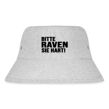 Rave Beats Techno ballern hard Bass Raveland - Stanley/Stella recycelter Bucket Hat - Grau meliert - Vorne
