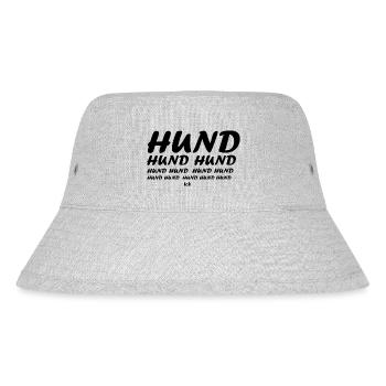 Dog Hund - Stanley/Stella recycelter Bucket Hat - Grau meliert - Vorne