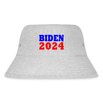 Joe biden 2024 - Stanley/Stella recycelter Bucket Hat - Grau meliert - Vorne