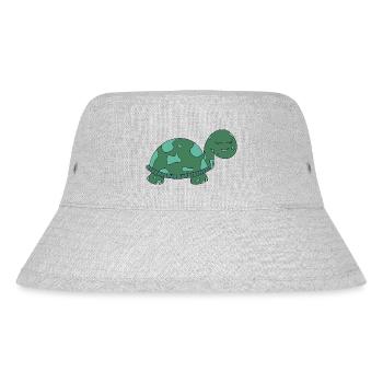 Schildkröte - Stanley/Stella recycelter Bucket Hat - Grau meliert - Vorne