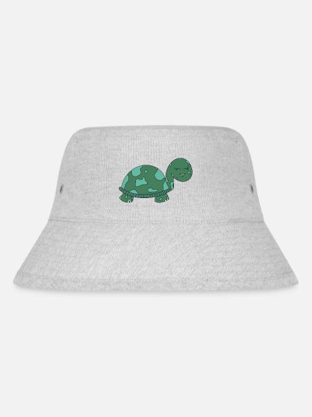 Turtle - Stanley/Stella Recycled Bucket Hat - heather grey