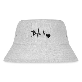 Snowboardfahrer Snowboard Geschenk Snowboardsport - Stanley/Stella recycelter Bucket Hat - Grau meliert - Vorne