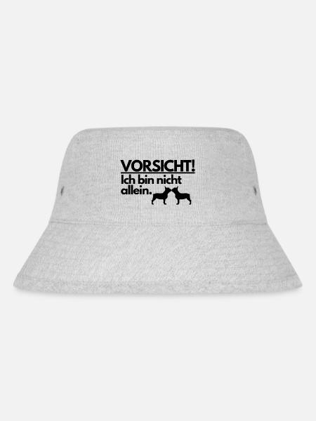 VORSICHT! - Stanley/Stella recycelter Bucket Hat - Grau meliert