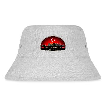 Türkiye Istanbul skyline - Stanley/Stella Recycled Bucket Hat - heather grey - Front