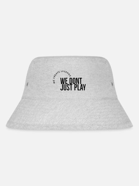 we dont just play black - Stanley/Stella Recycled Bucket Hat - heather grey