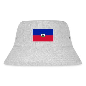 Drapeau Haiti - Stanley/Stella Recycled Bucket Hat - heather grey - Front