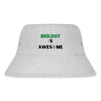 Biology is awesome - Stanley/Stella recycelter Bucket Hat - Grau meliert - Vorne