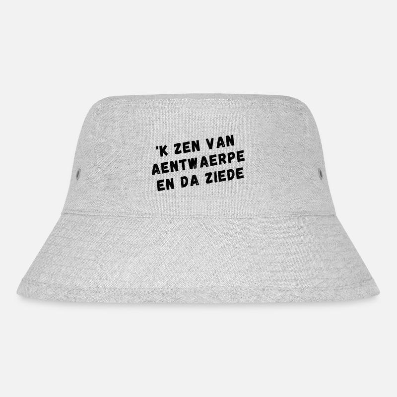 Antwerpener Dialekt-Hemden - Stanley/Stella recycelter Bucket Hat - Grau meliert