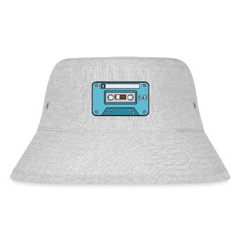 60s Music Cassette - Stanley/Stella Recycled Bucket Hat - heather grey - Front