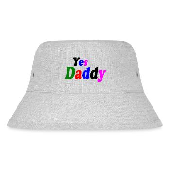 Yes daddy - Stanley/Stella Recycled Bucket Hat - heather grey - Front