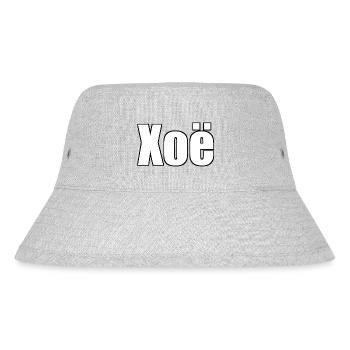 xoë - (menschlicher Name) - Stanley/Stella recycelter Bucket Hat - Grau meliert - Vorne