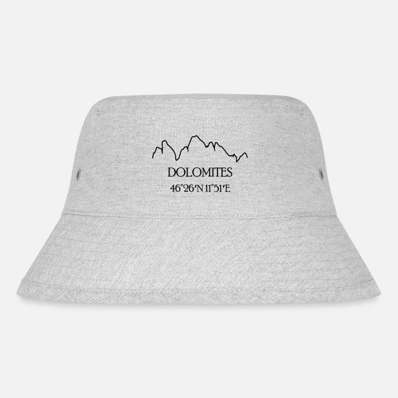 Dolomites, Italy - Stanley/Stella Recycled Bucket Hat - heather grey