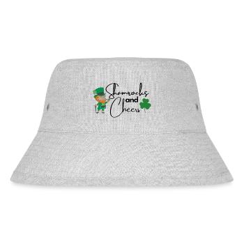 Shamrocks and Cheers - Stanley/Stella Recycled Bucket Hat - heather grey - Front