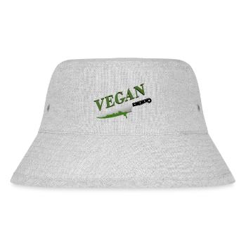 Végétalien - Bob recyclé Stanley/Stella - gris chiné - Devant