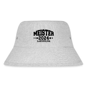 Meister Landesliga 2024 Aufstieg Fußball Handball - Stanley/Stella recycelter Bucket Hat - Grau meliert - Vorne