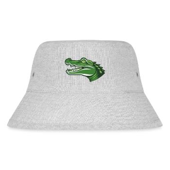 Paul das Krokodil - Stanley/Stella recycelter Bucket Hat - Grau meliert - Vorne
