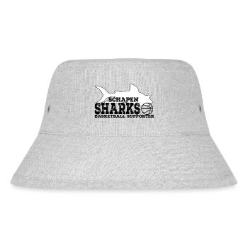 Sharks Supporter WHITE Rust - Stanley/Stella Recycled Bucket Hat - heather grey - Front