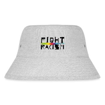 Fight Racism - Stanley/Stella recycelter Bucket Hat - Grau meliert - Vorne