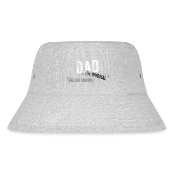 Papa Vater Dad Daddy Geschenk - Stanley/Stella recycelter Bucket Hat - Grau meliert - Vorne