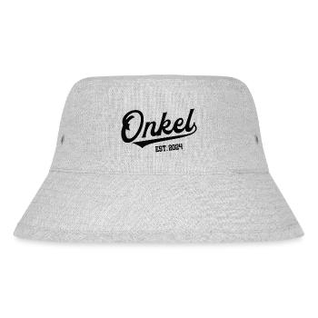 Onkel 2024 Jubiläum Patenonkel Lieblingsonkel Geb - Stanley/Stella recycelter Bucket Hat - Grau meliert - Vorne