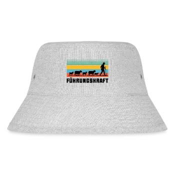 Führungskraft Schafe Hirte Geschenkidee Lustig - Stanley/Stella recycelter Bucket Hat - Grau meliert - Vorne