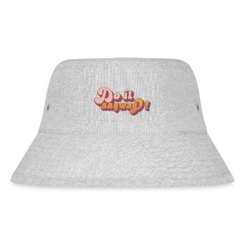 Do it anyway! - Stanley/Stella recycelter Bucket Hat - Grau meliert - Vorne