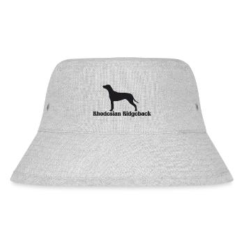 Rhodesian Ridgeback Silhouette - Stanley/Stella recycelter Bucket Hat - Grau meliert - Vorne