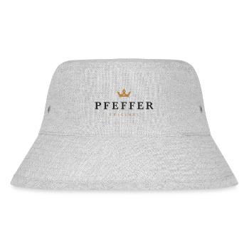 Pfeffer Original Familienlogo - Stanley/Stella recycelter Bucket Hat - Grau meliert - Vorne