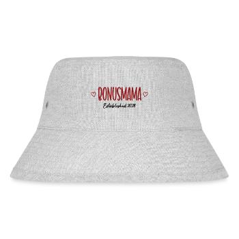 Bonusmama 2024 Beste Stiefmutter Danke Bonus Mama - Stanley/Stella recycelter Bucket Hat - Grau meliert - Vorne