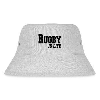 rugby is life - Stanley/Stella Recycled Bucket Hat - heather grey - Front