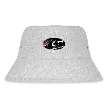 hot_rod_1 - Stanley/Stella Recycled Bucket Hat - heather grey - Front