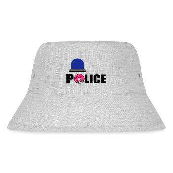 police d - Stanley/Stella Recycled Bucket Hat - heather grey - Front