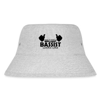 brilliant bassist - Stanley/Stella Recycled Bucket Hat - heather grey - Front