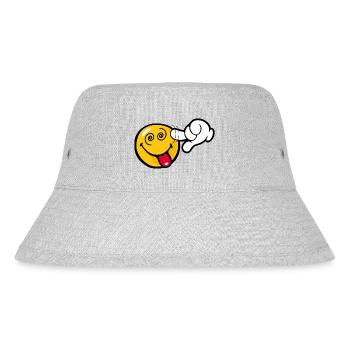 Smiley Stupid - Stanley/Stella Recycled Bucket Hat - heather grey - Front