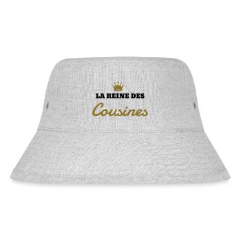 Onkel / Tante / Vetter / Cousin / Kusine - Stanley/Stella recycelter Bucket Hat - Grau meliert - Vorne
