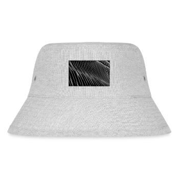 Zebra Wellen Linien - Stanley/Stella recycelter Bucket Hat - Grau meliert - Vorne
