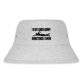 Schwimmverein Frau Schwimmerin Schwimmer Schwimmen - Stanley/Stella recycelter Bucket Hat - Grau meliert - Vorne