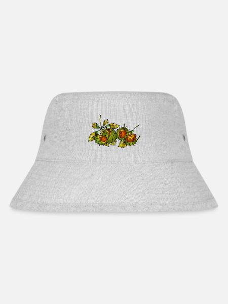 Kastanien - Stanley/Stella recycelter Bucket Hat - Grau meliert