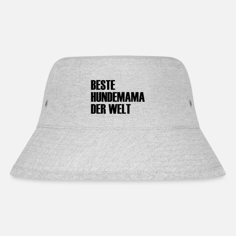 Hund Dog - Stanley/Stella recycelter Bucket Hat - Grau meliert