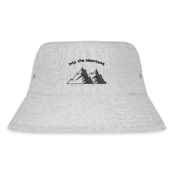 Into the Mountains - Stanley/Stella Recycled Bucket Hat - heather grey - Front