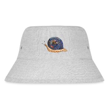 Schnecke - Stanley/Stella recycelter Bucket Hat - Grau meliert - Vorne