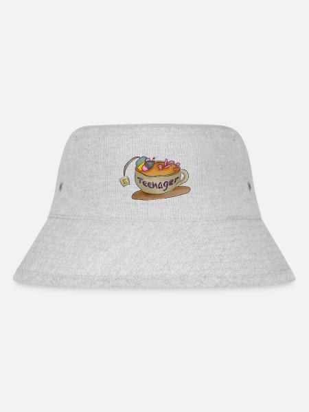 Tee - Nager - Stanley/Stella recycelter Bucket Hat - Grau meliert