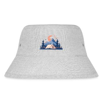Simple Wilderness - Stanley/Stella Recycled Bucket Hat - heather grey - Front
